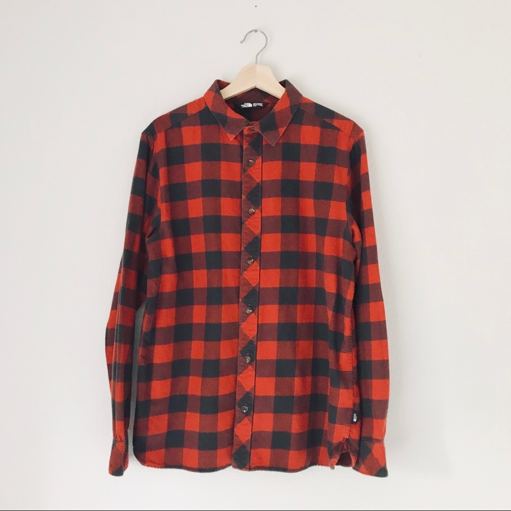 North Face Flannel Button Down Shirt